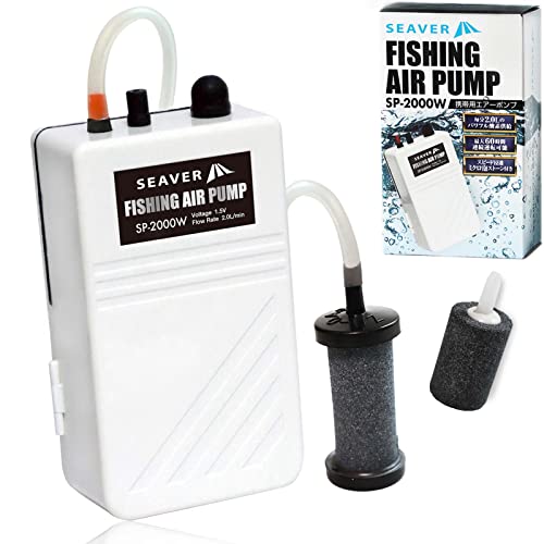 エアーポンプ 釣り 強力 電池式 エアーストーン マイクロバブル 活魚