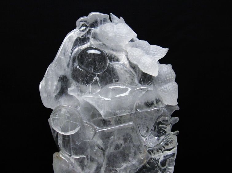 4.3Kg ヒマラヤ水晶極上龍 置物[T42-438]