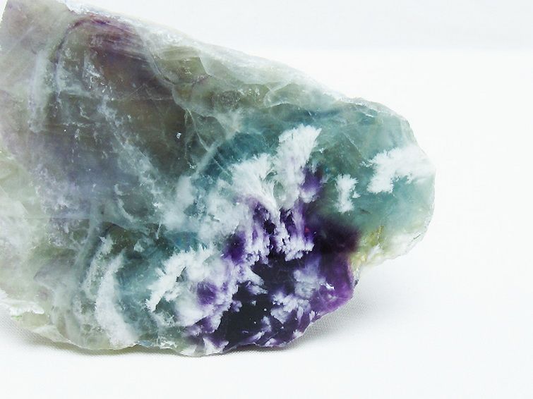 エンジェルフェザー フローライト 原石[t599-2739]