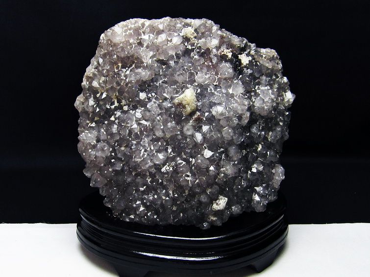 3.8Kg フラワーアメジスト カルサイト共生 クラスター[t603-9365]