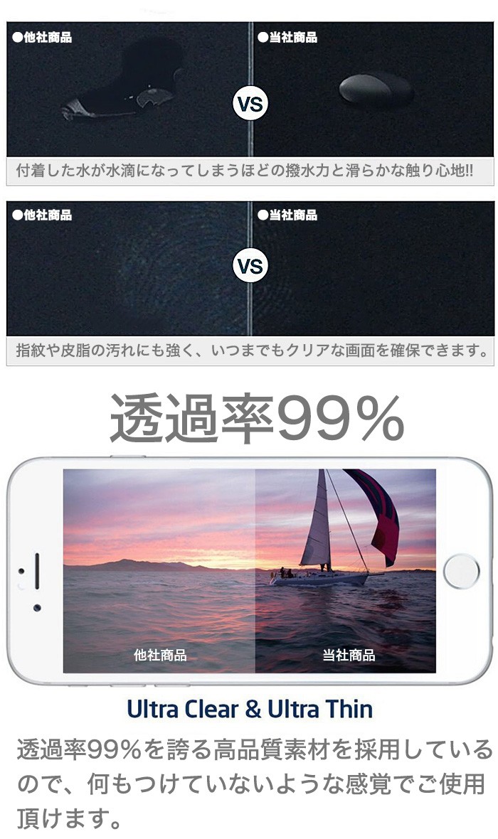 3D ガラスフィルム 保護フィルム iPhone 8 7 iPhone7 6 6s plus X XS