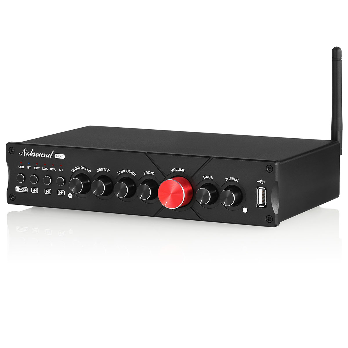 Nobsound M5.1 HiFi 5.1CH Bluetooth アンプ ステレオ ホームシアター