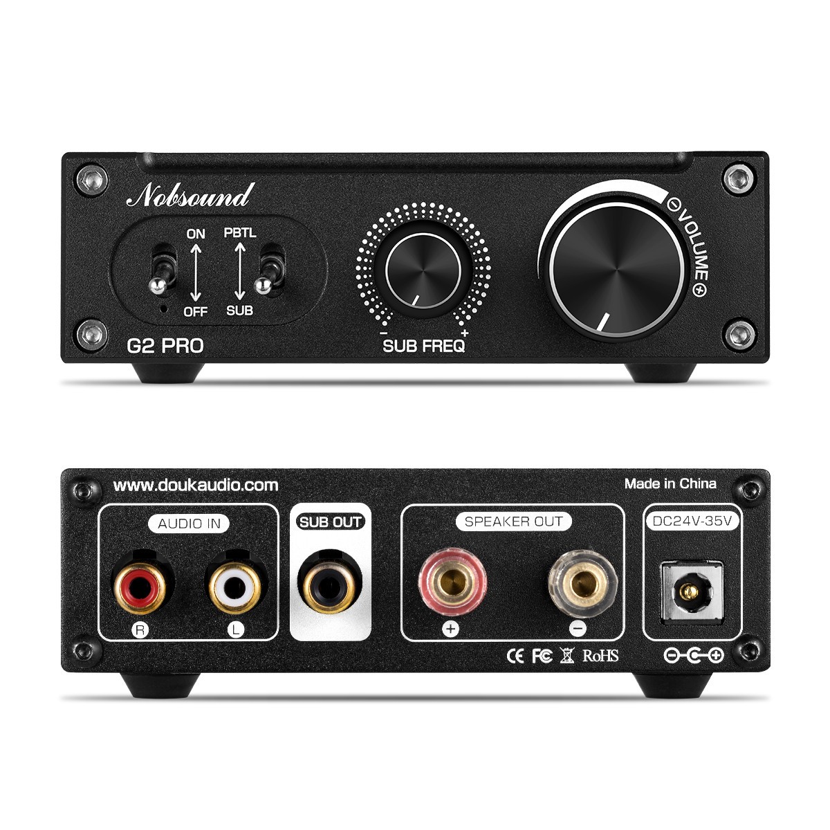 Nobsound G2 PRO HiFi サブウーファー/フル周波数 モノラルデジタル