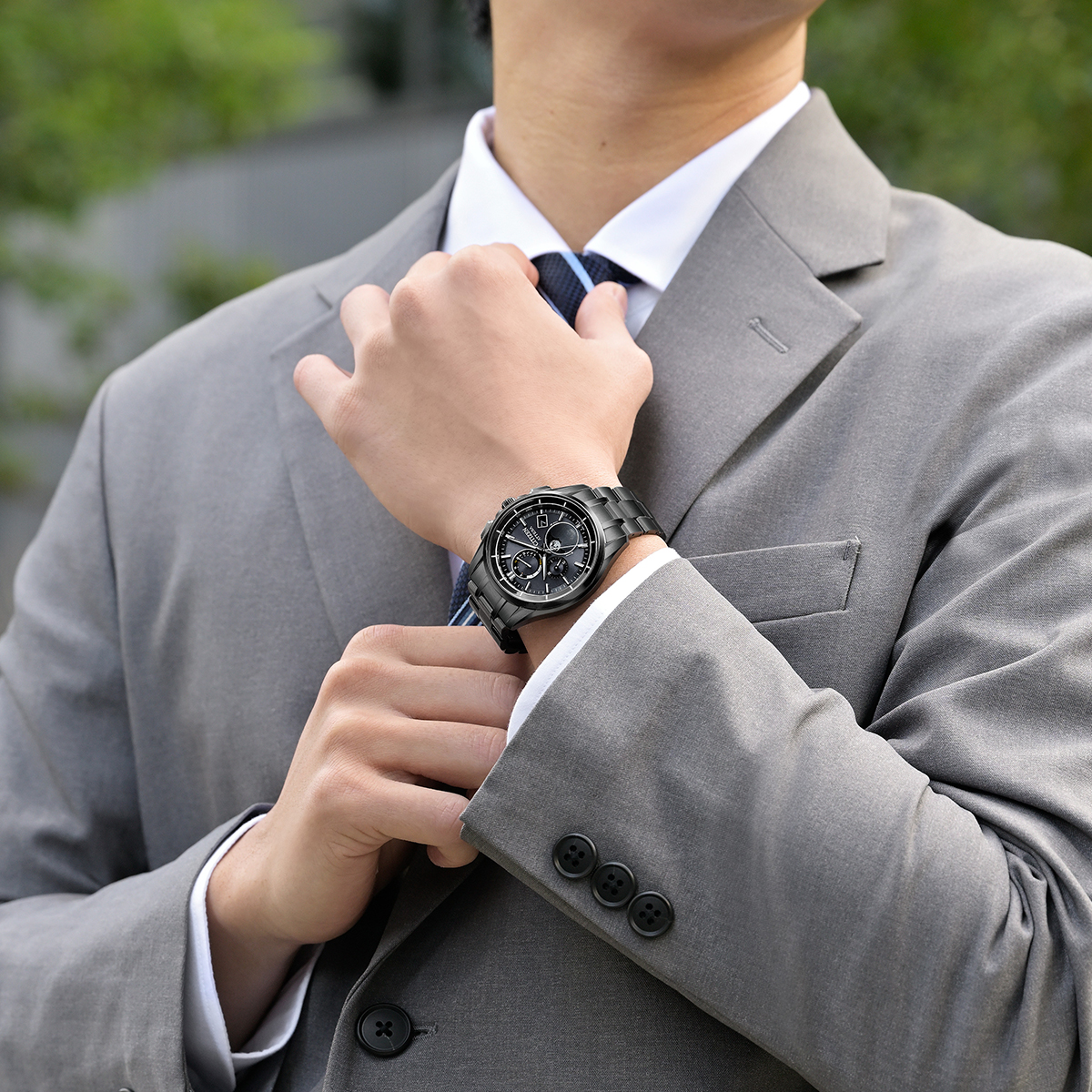 ATTESA（CITIZEN） シチズン アテッサ ブラックチタンシリーズ ムーン