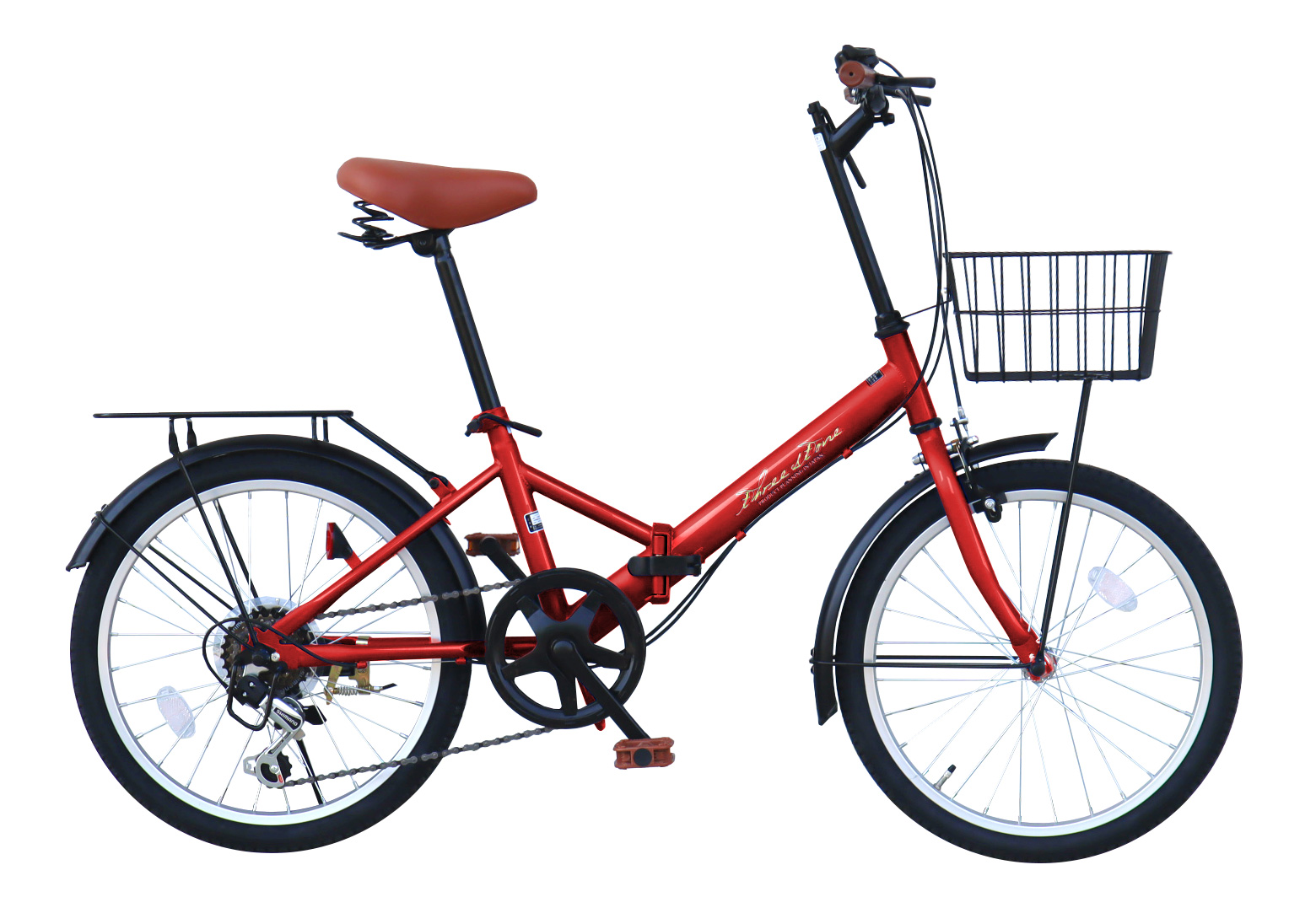 アイジュサイクル 折りたたみ自転車 荷台付き 20インチ シマノ 6段ギア