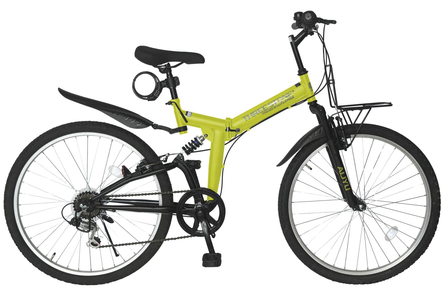 アイジュサイクル 折りたたみ自転車 MTB 26インチ シマノ 6段ギア