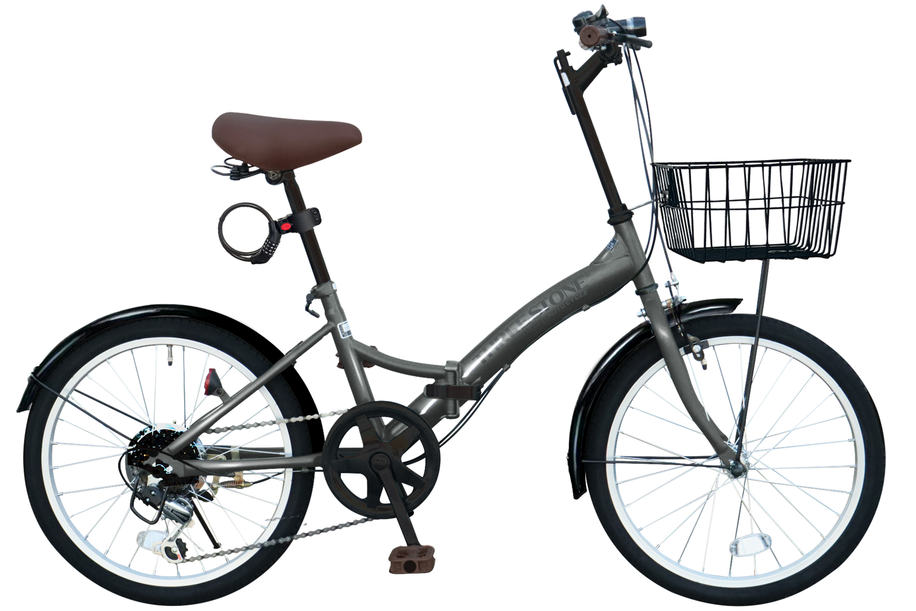 アイジュサイクル 折りたたみ自転車 20インチ シマノ製 6段ギア