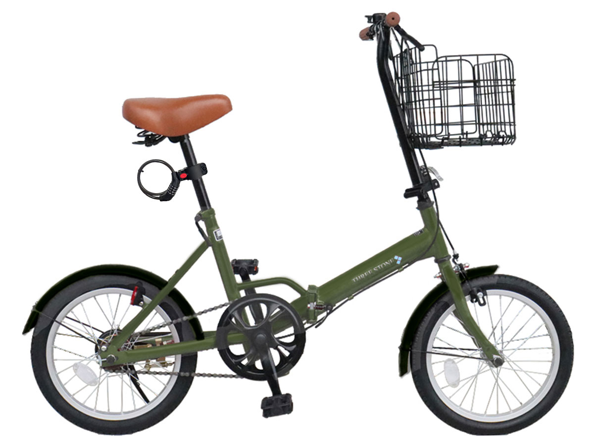 アイジュサイクル ノーパンクタイヤ 折りたたみ自転車 16インチ