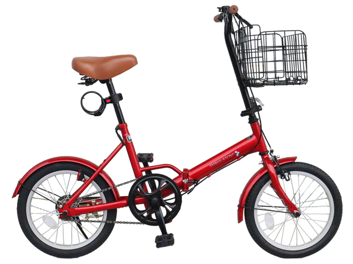 アイジュサイクル ノーパンクタイヤ 折りたたみ自転車 16インチ