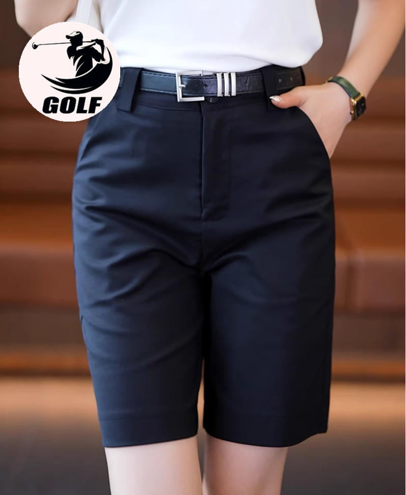 ゴルフウェア レディース ショートパンツ ゴルフ 膝上 五分丈パンツ