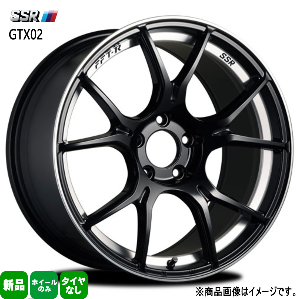 SSR 18×8.5J +45 5/100 SSR GTX02 新品 18インチ ホイールのみ 4本