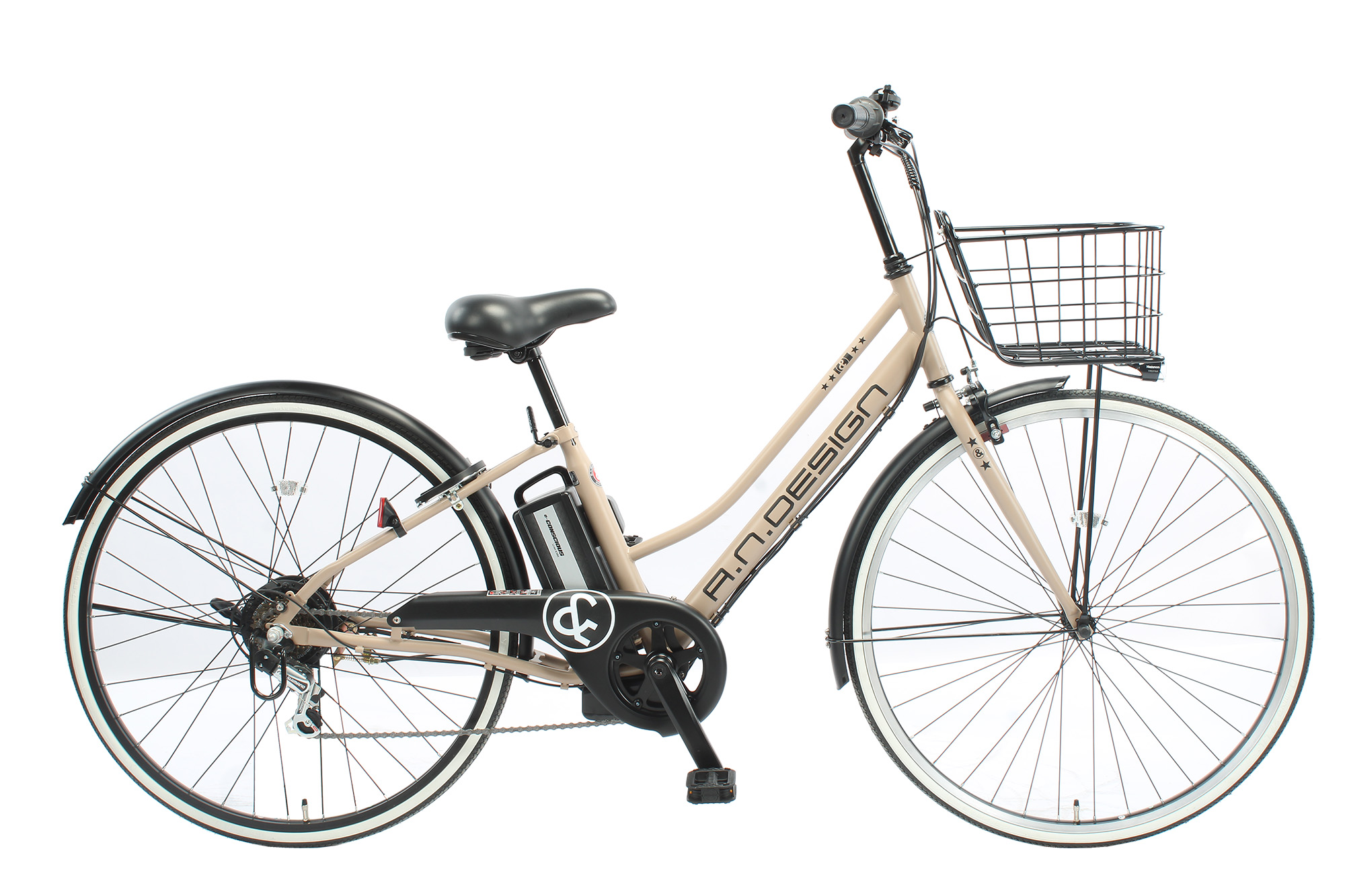 a.n.design-works 訳あり大特価 完全組立ヤクシン 電動自転車 27インチ