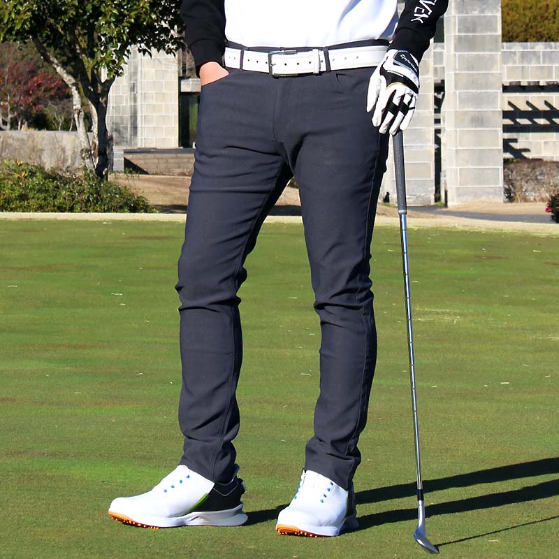 ゴルフパンツ メンズ 超伸縮 360度 ストレッチ ウエストゴム ゴルフ