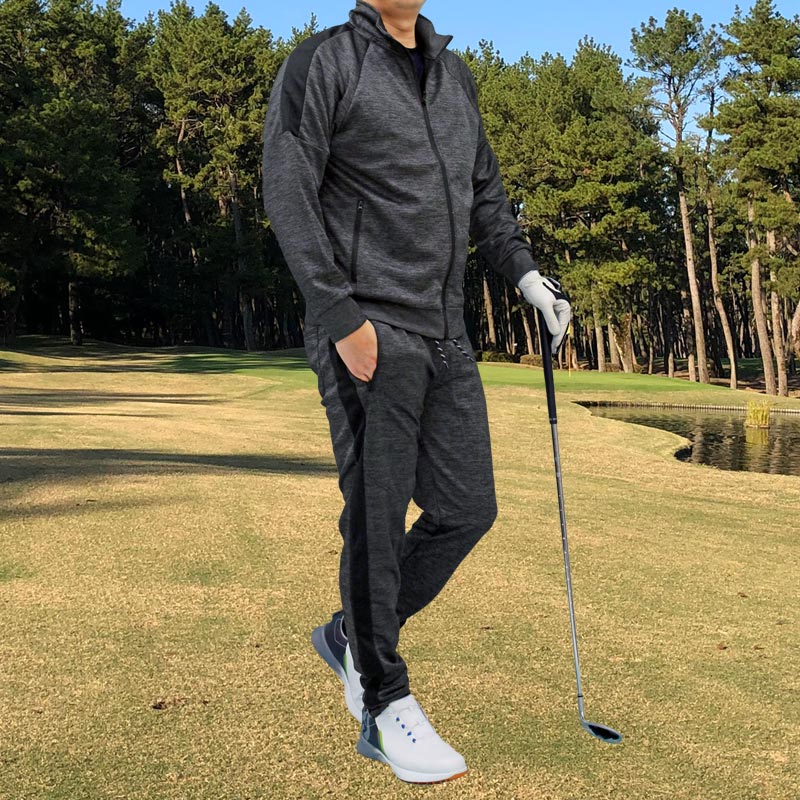 ゴルフウェア セットアップ メンズ 上下セット ジャージ ゴルフパンツ