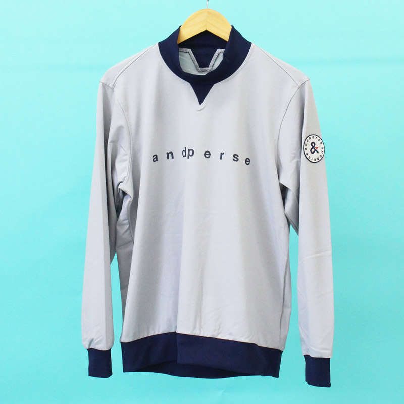 and per se（アンパスィ） ゴルフウェア メンズ トレーナー モック