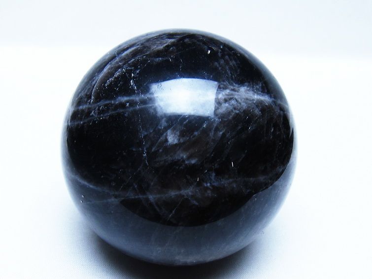 モリオン 黒水晶 丸玉 84mm スフィア 一点物 151-9284 : 天然石