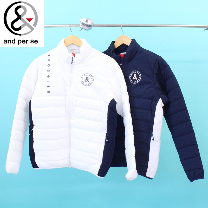 and per se（アンパスィ） ゴルフウェア メンズ 中綿ジャケット