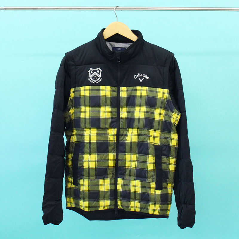 美品パーリーゲイツ 蓄熱フィルム裏地 ダブルジップスニードジャケット