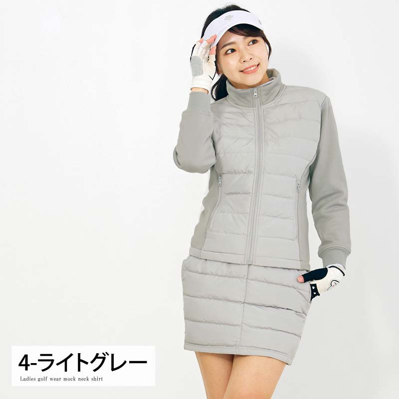 ゴルフウェア レディース ダウン上下セットアップ ダウンジャケット