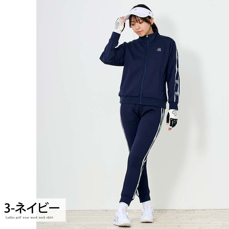 ゴルフウェア レディース 上下セットアップ gs GOLF ジップアップ