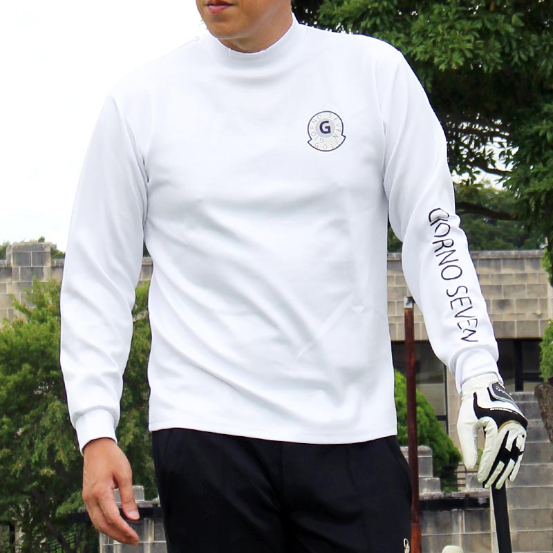 ゴルフ モックネックシャツ ハイネックTシャツ メンズ ゴルフウェア