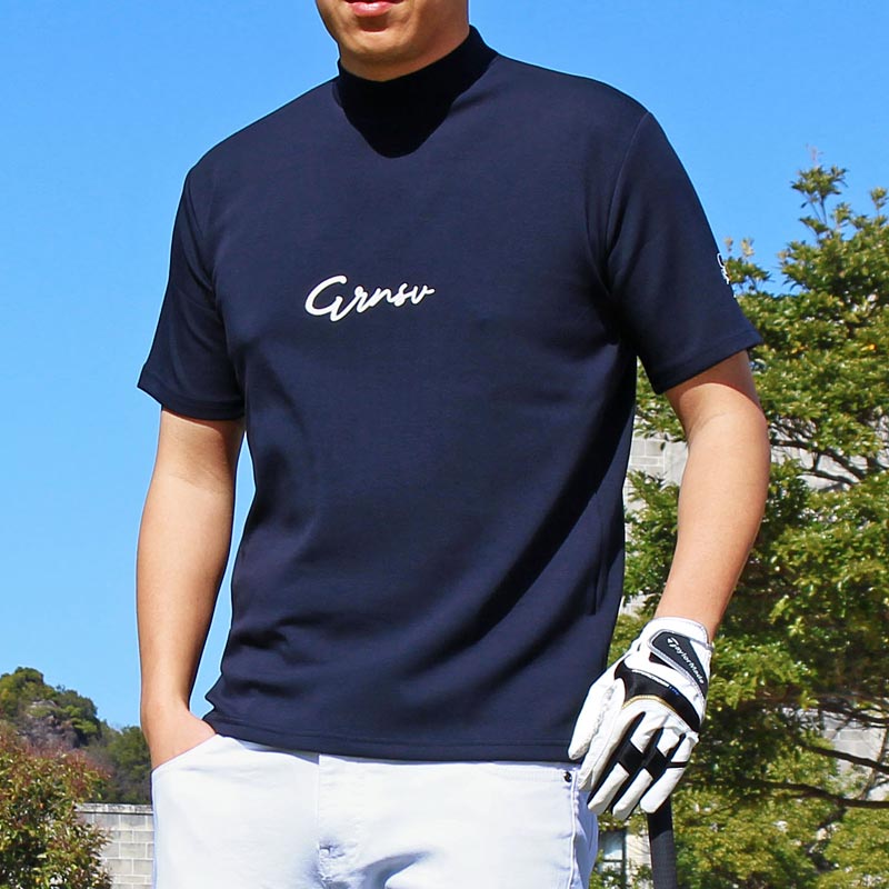 ゴルフウェア モックネックシャツ メンズ GIORNO SEVEN ジョルノセブン