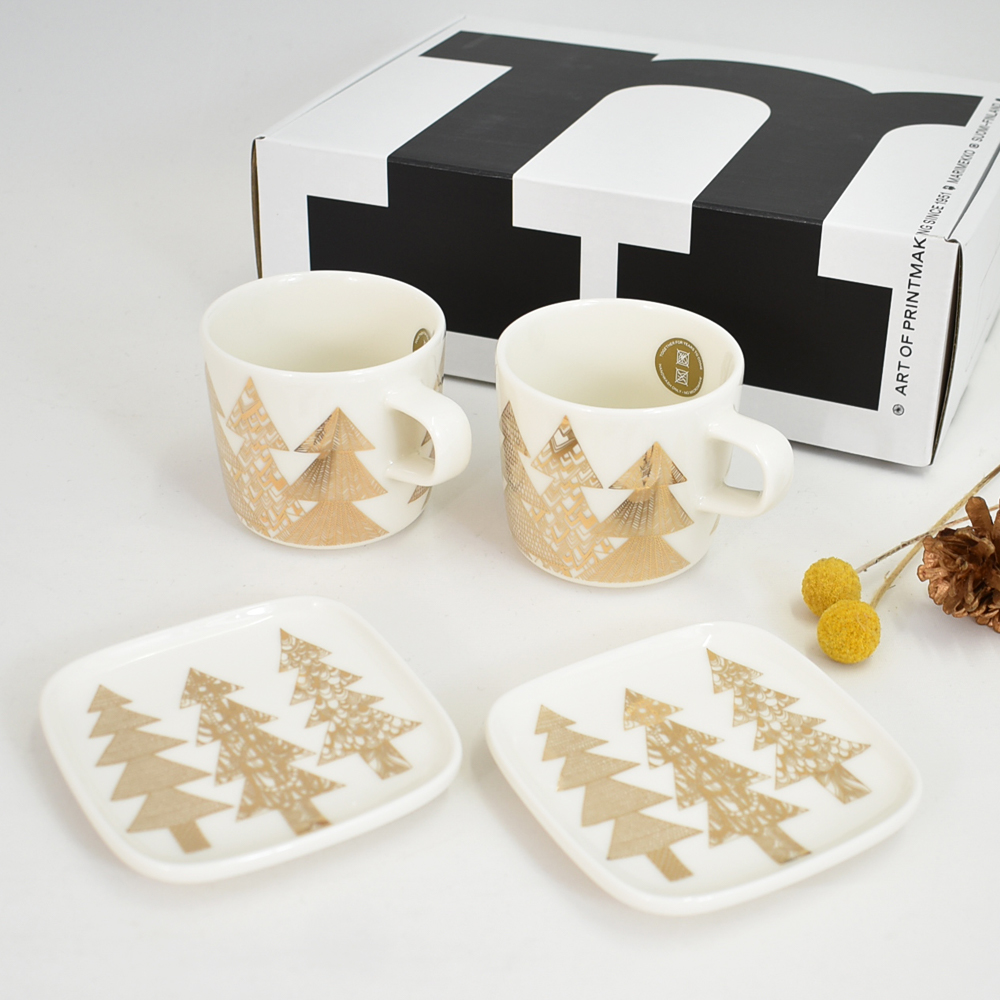 marimekko（マリメッコ） 食器 Kuusikossa cup and plate set