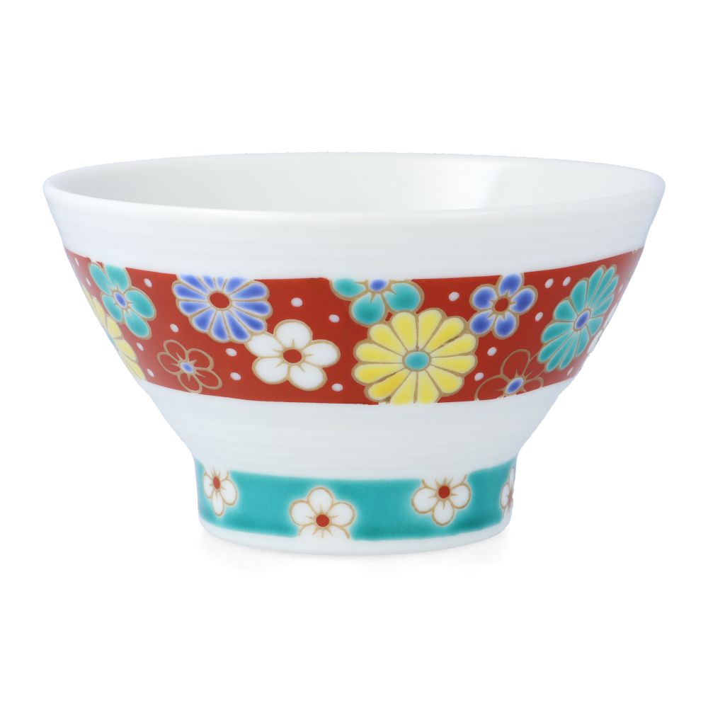 九谷焼 色絵千段飯碗 / 青郊窯｜和食器 飯碗 茶碗 人気 ギフト贈り物