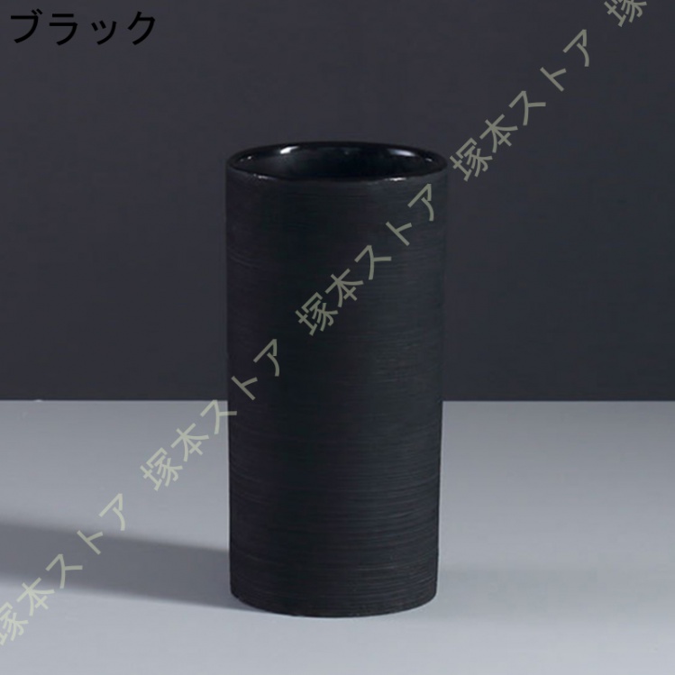 花瓶 黒 おしゃれ 一輪挿し 大きな 北欧 陶器 大型 花びん 花器