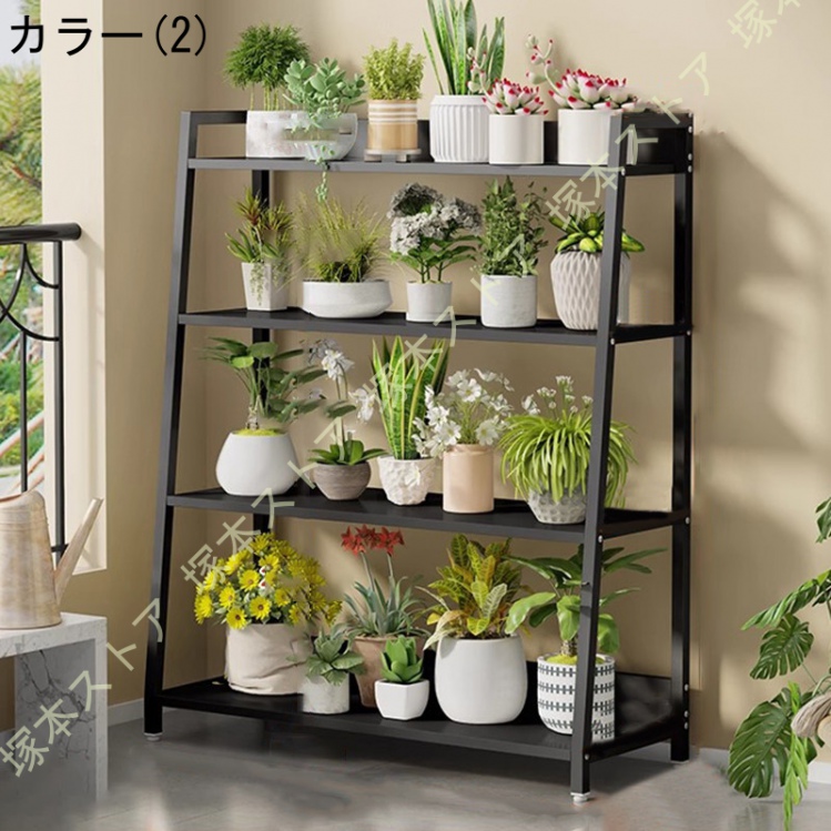 花台 フラワースタンド アイアン 4段 プランタースタンド 鉢植え