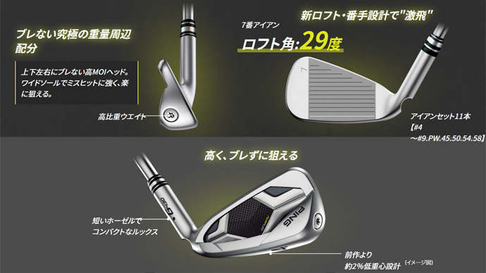 PING（ピン） G430 アイアン6本セット N.S.PRO950GH neo スチール I#6