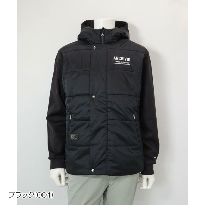 archivio（アルチビオ） ゴルフ メンズ 異素材切替中綿撥水ブルゾン