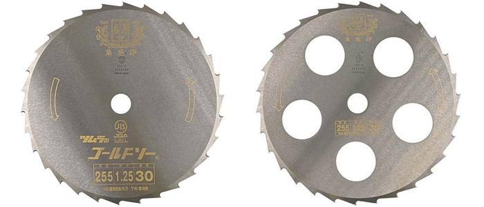 徳用10枚セット) ツムラ ゴールドソー 草刈用カッター 305×1.25×30P 30