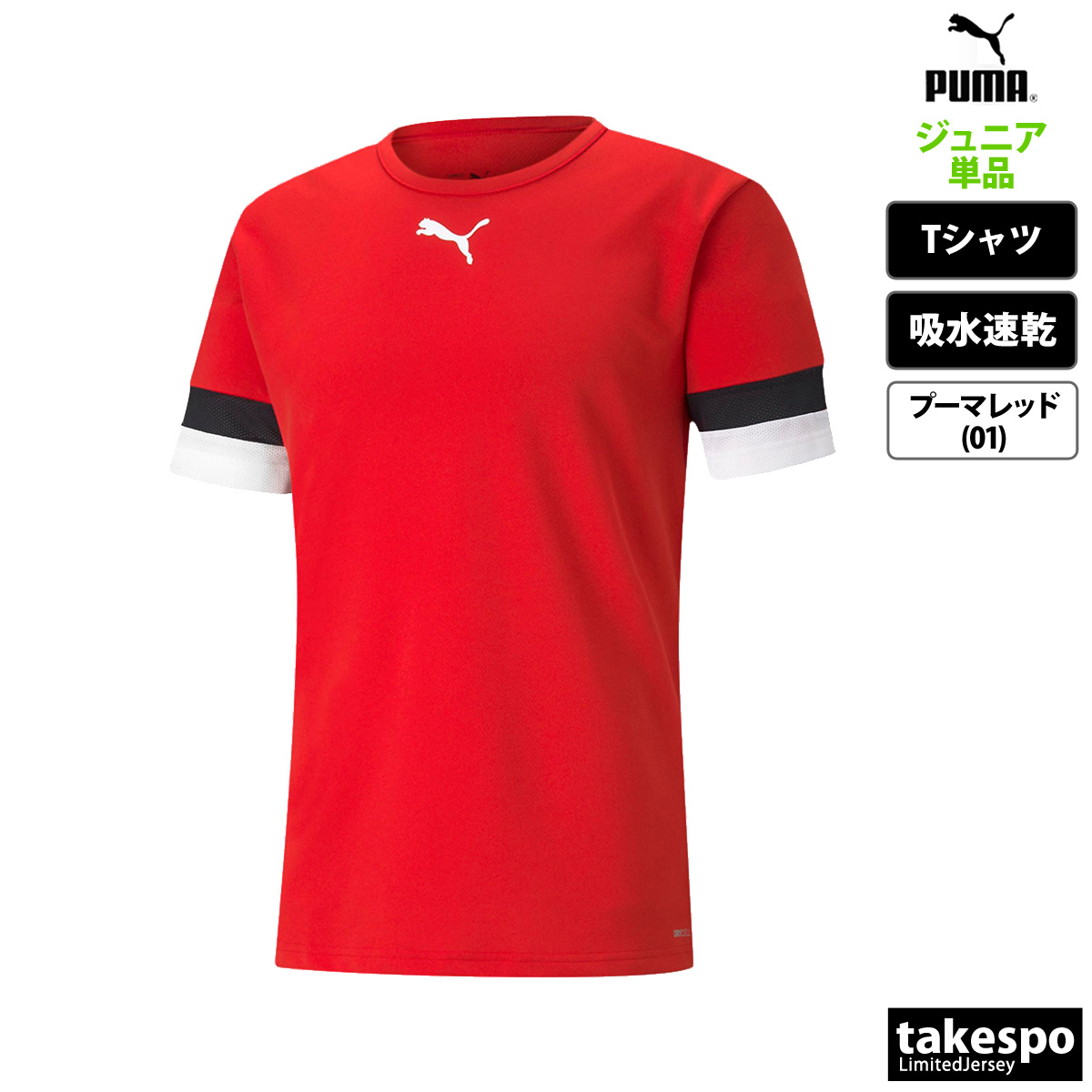 PUMA（プーマ） Tシャツ ジュニア 半袖 吸汗 速乾 吸水 TEAMRISE