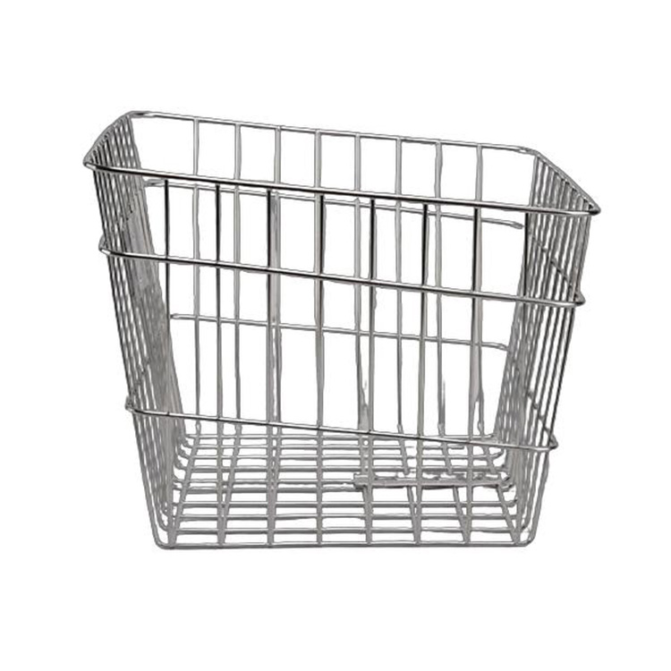 自転車用前かご ステンレス前カゴ SST-411 フロントバスケット 軽快車