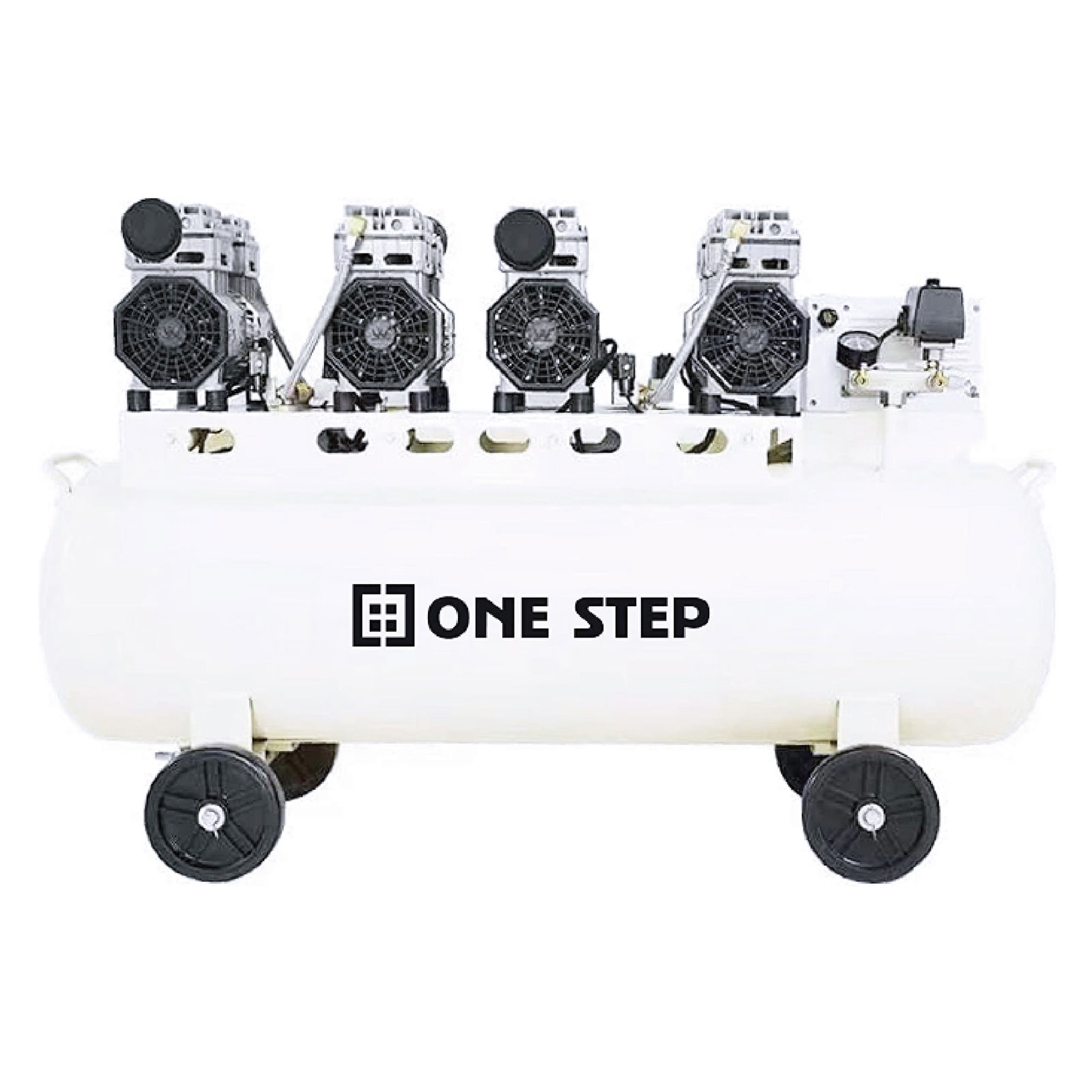 ONE STEP エアーコンプレッサー 200v オイルレス 静音 160l 圧力計