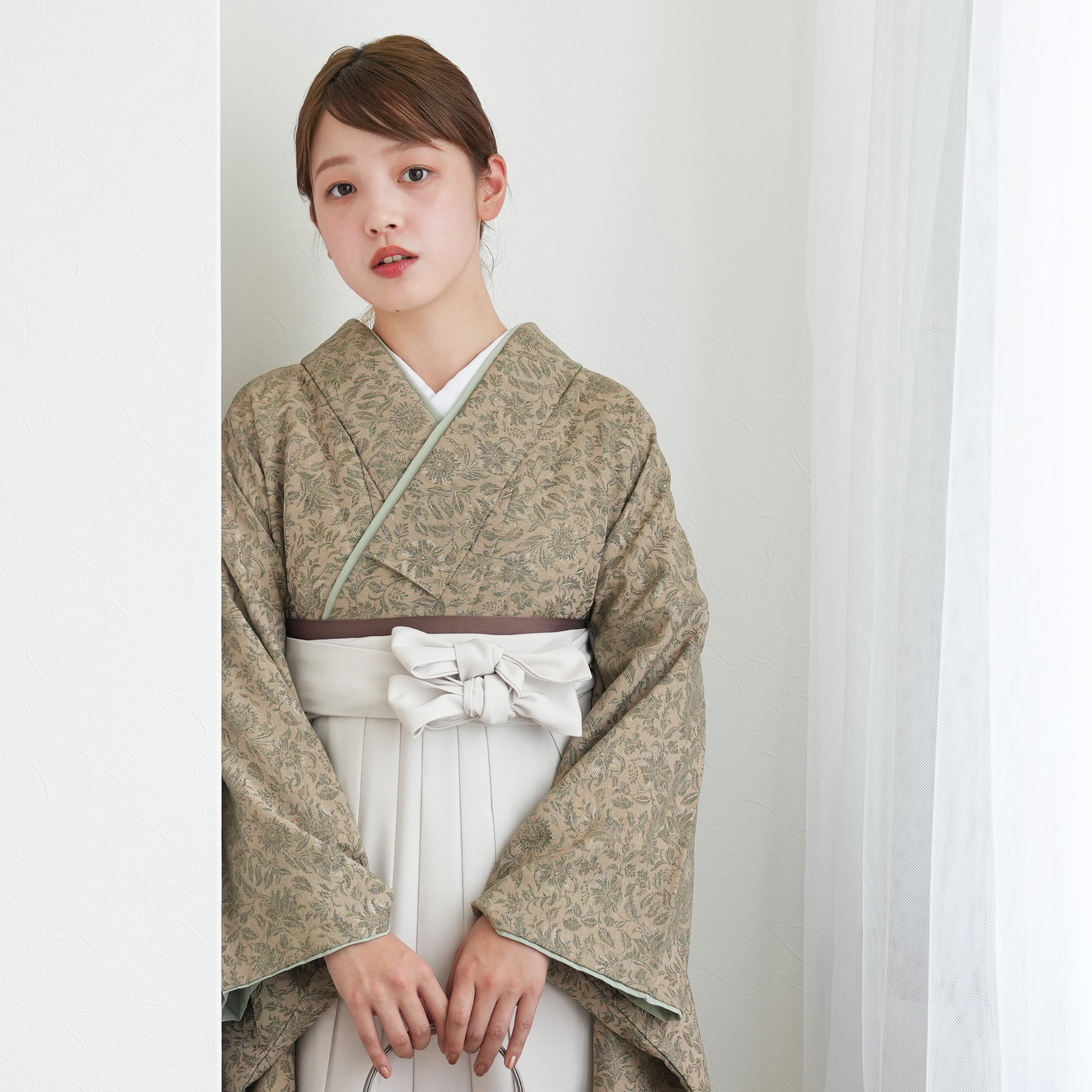 袴 レンタル 卒業式 2尺袖着物 17点セット ニコアンティーク レトロ