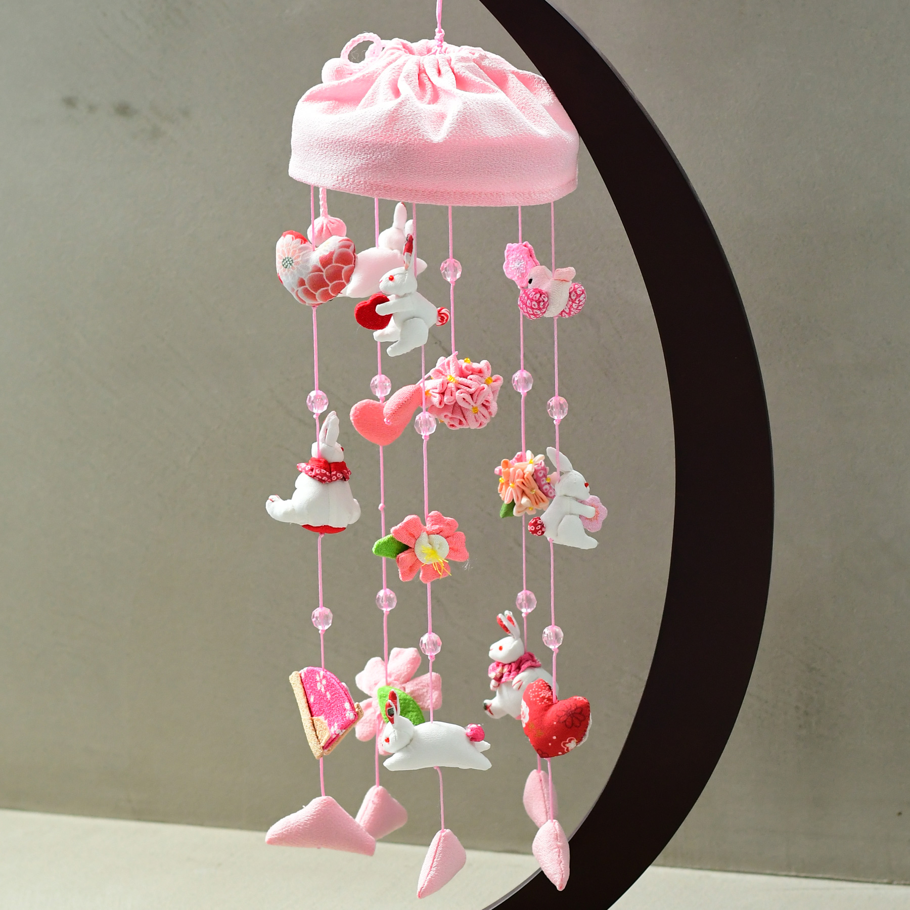 雛人形 つるし飾り つるし雛 ひな人形 台座セット 4個つるし×5本＋1本