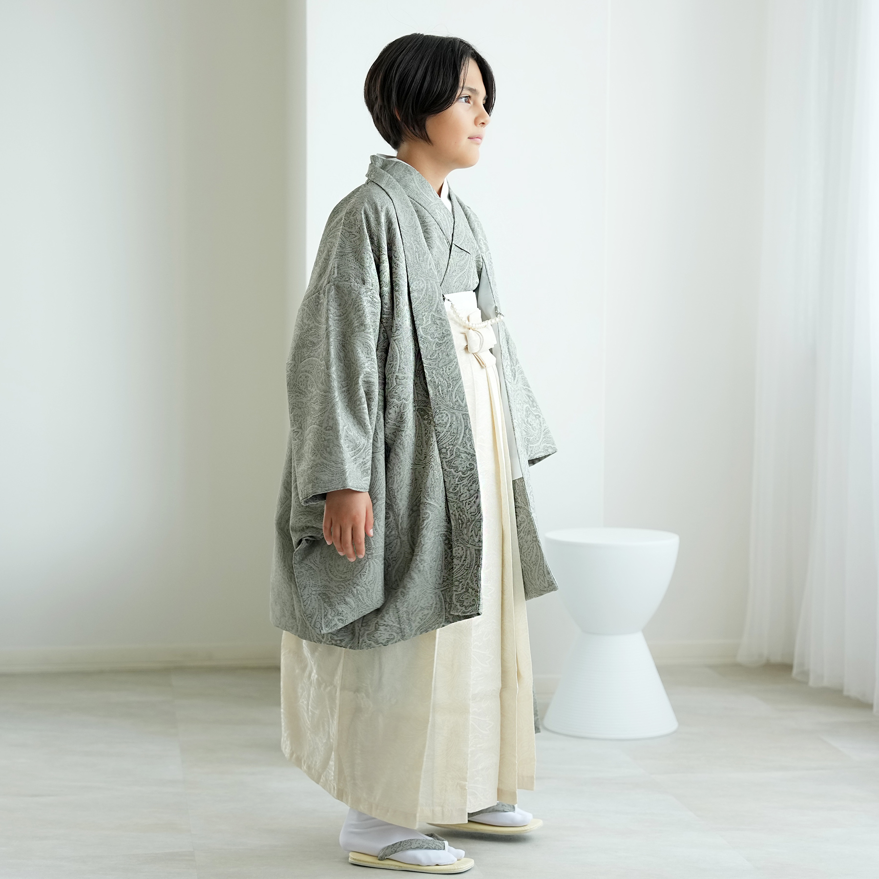 袴 男の子 販売 ハーフ成人式 utatane 10歳 袴セット ジャガード