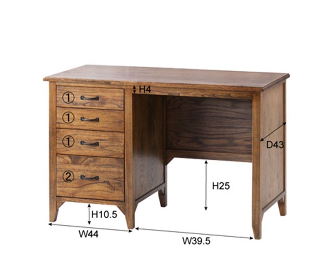 木製 デスク レトロ ミッドセンチュリー : UNIROYAL - 通販 - Yahoo