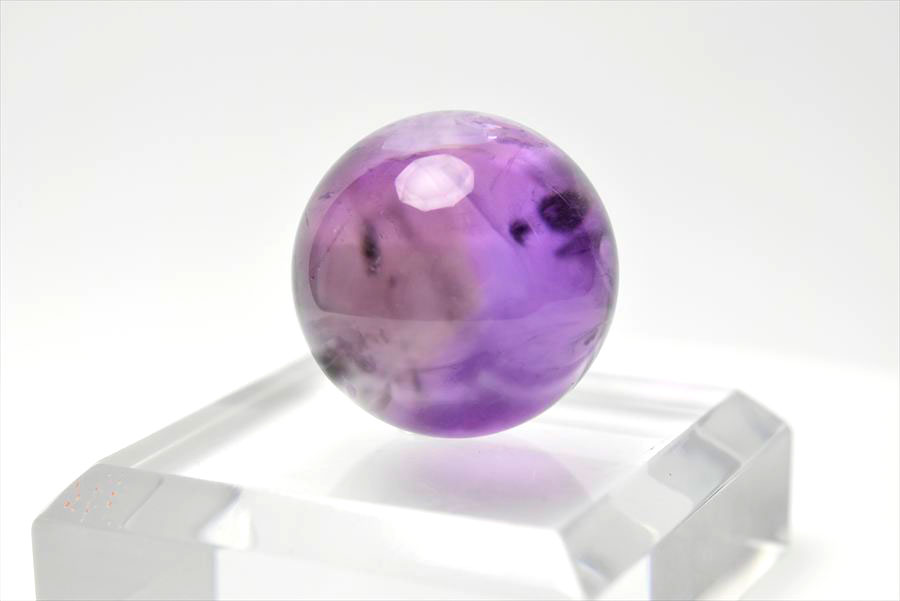 ロマネサイトインアメジスト ファントム 丸玉 (約28.8mm珠) ブラジル産