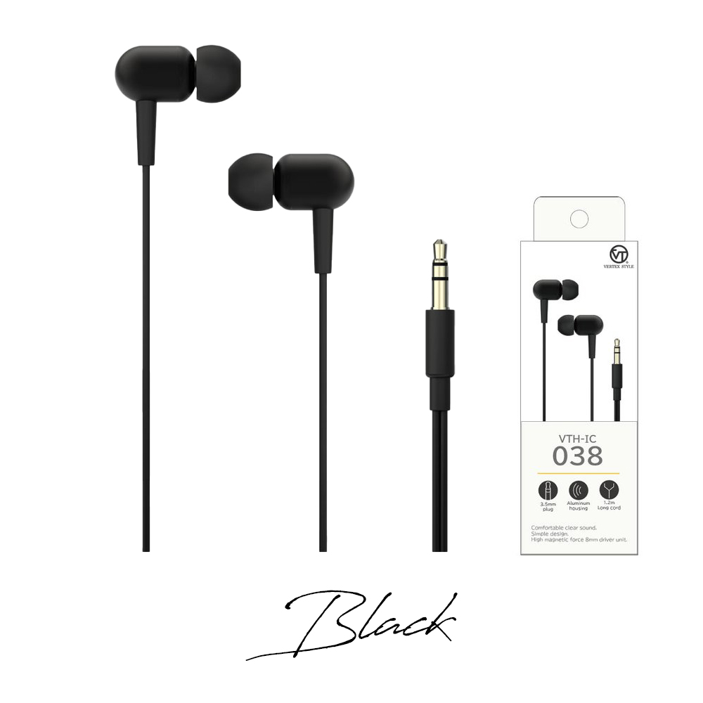 VERTEX STYLE（ヴァーテックススタイル） イヤホン 有線 密閉型 1.2m