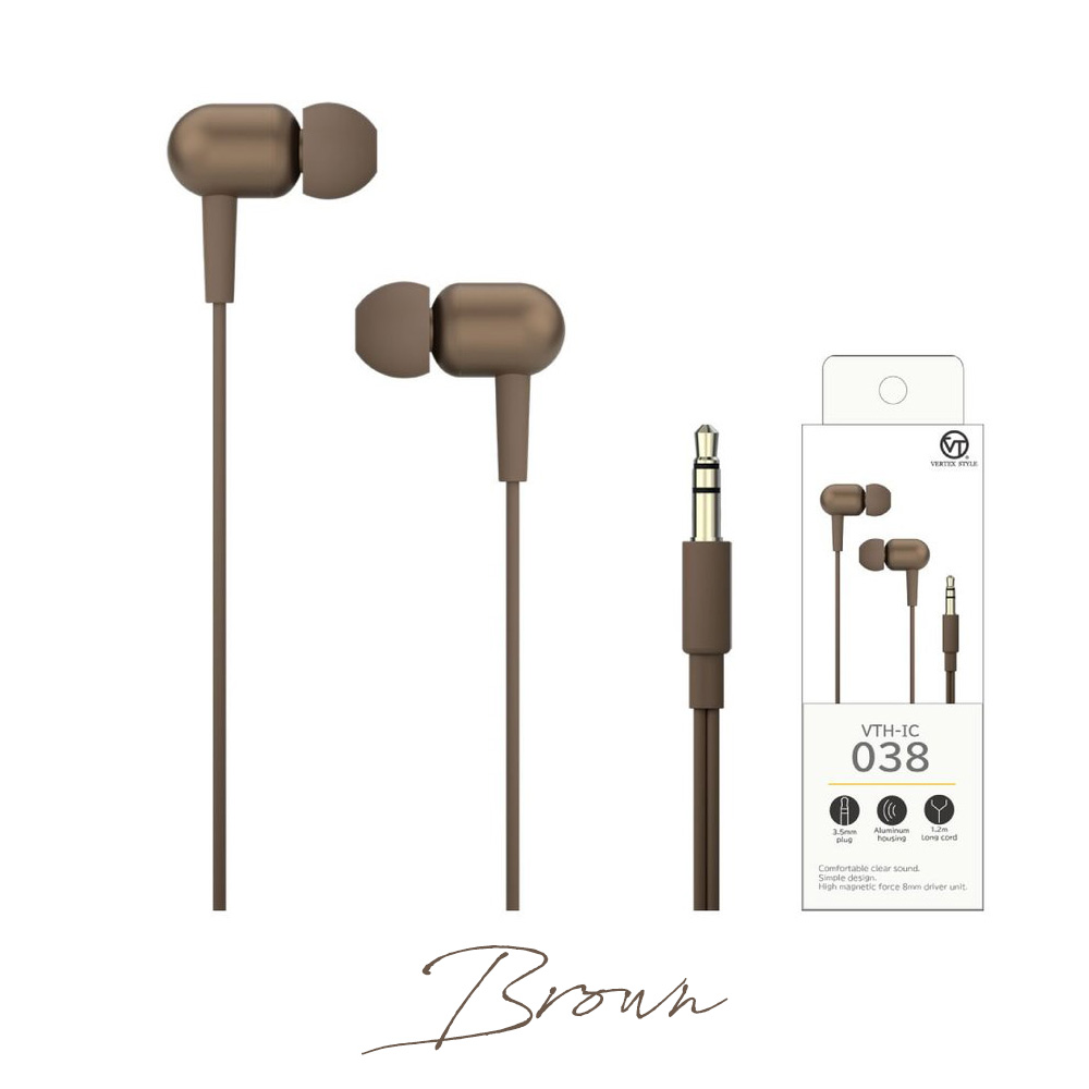 VERTEX STYLE（ヴァーテックススタイル） イヤホン 有線 密閉型 1.2m