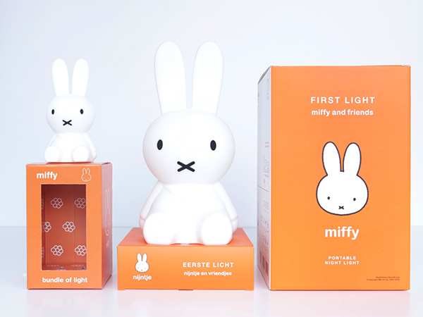 Miffy（ミッフィー） 卓上ライト 大小 ペアセット LED ナイト ライト