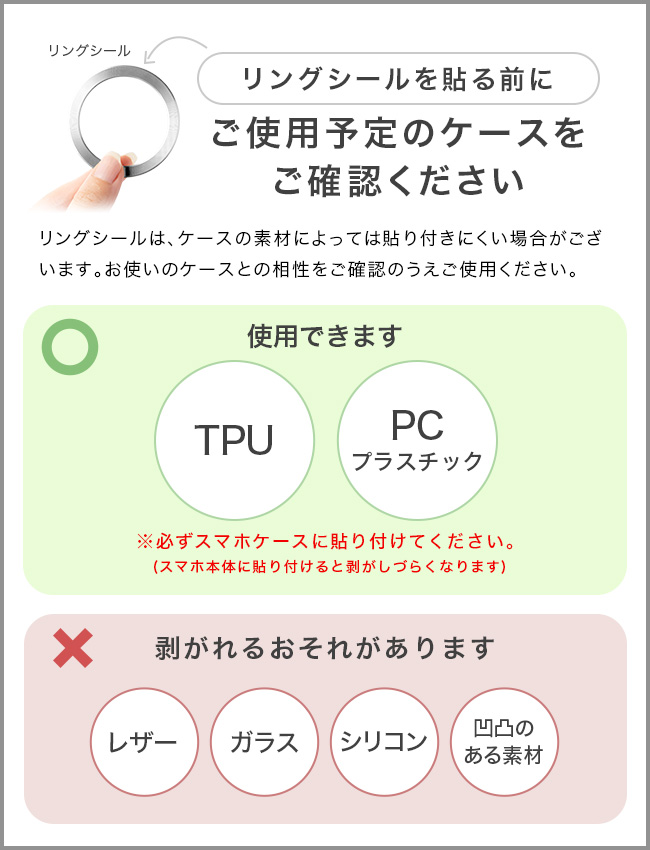 メール便送料無料]MagSafe対応 メタルリングシール 1枚入り {1