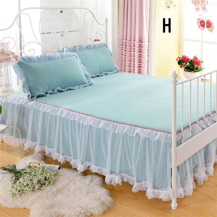 北欧風 オールシーズン ベッドカバー 姫系 3点セット ベッドスカート