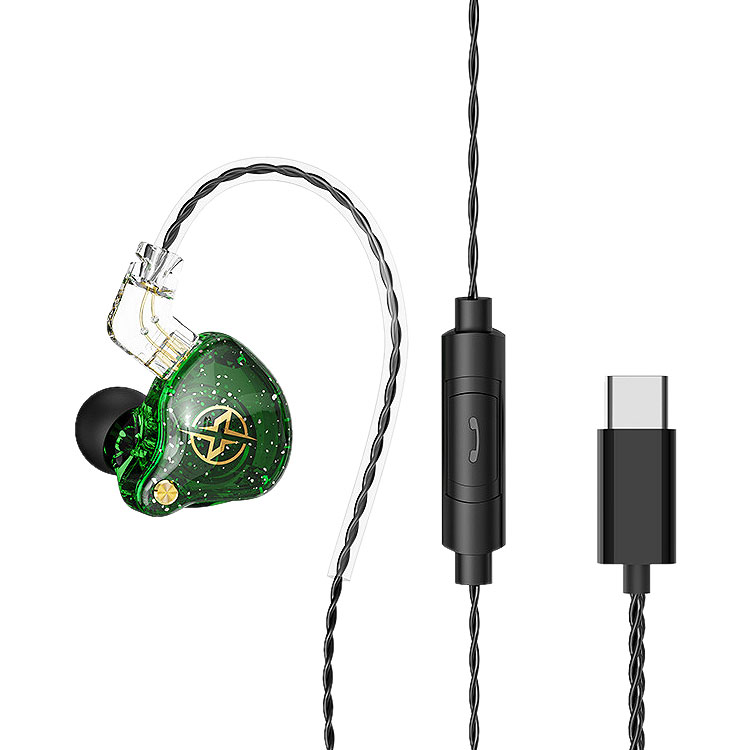 イヤホン 有線 耳掛け USB Type-C USB-C カナル型 リモコン付き マイク