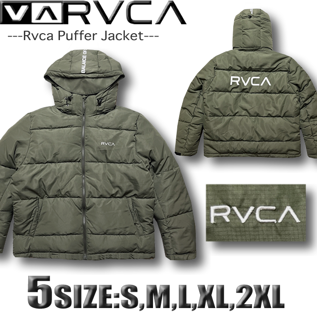 RVCA（ルーカ） 最短翌日配達 パーカー ジャケット パファー フェイク