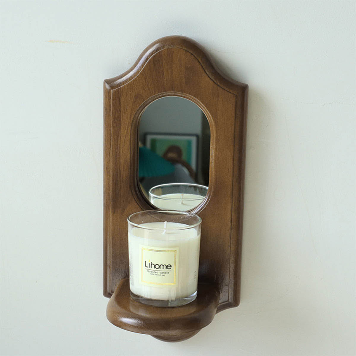VeroMan 壁掛け キャンドルホルダー ウッド キャンドル置き キャンドル