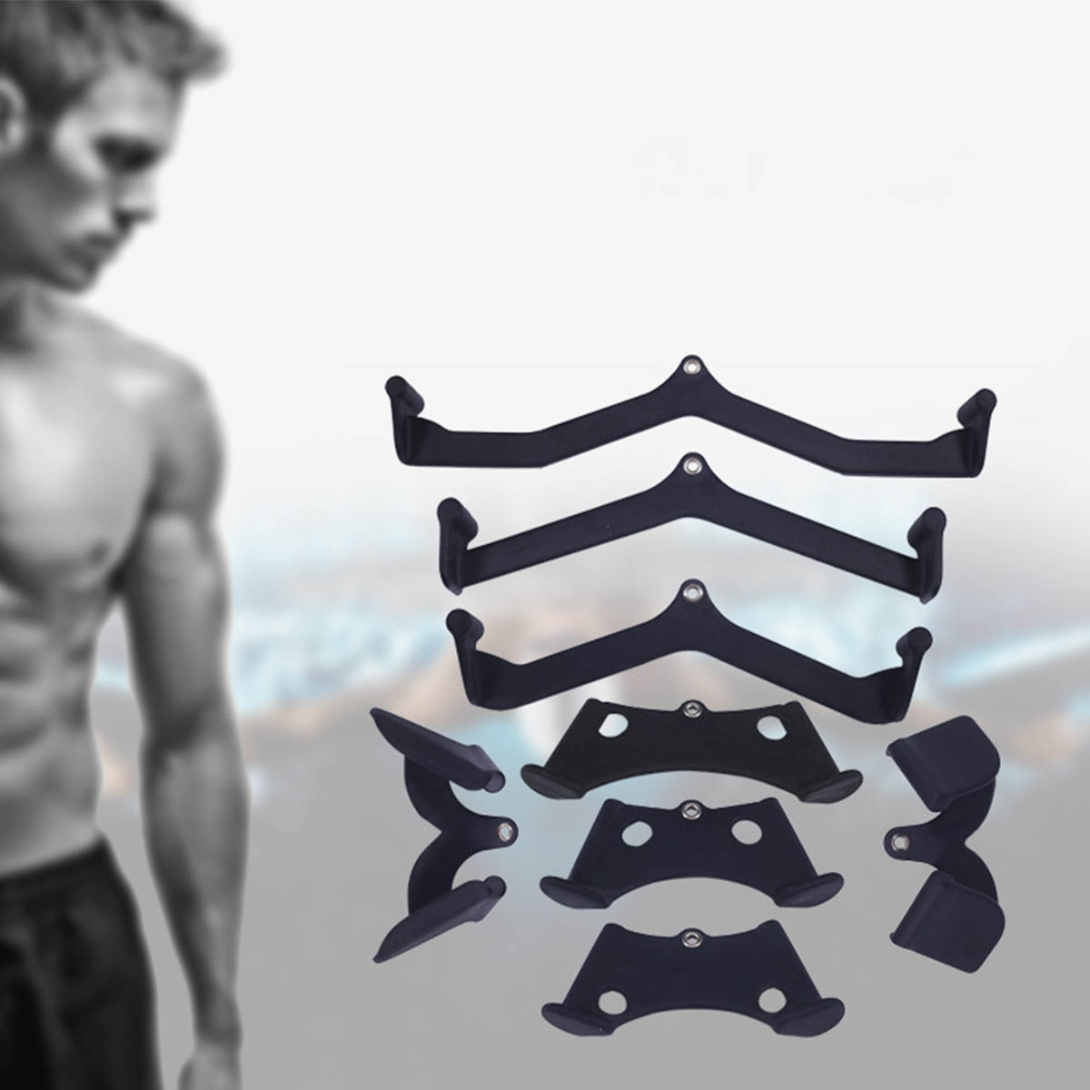 VeroMan マググリップ ラットプルダウンバー 筋トレ 背筋 ケーブル